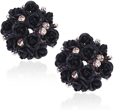 گوشواره های میخی طلایی زنانه یوBella، مناسب برای مهمانی و شیک