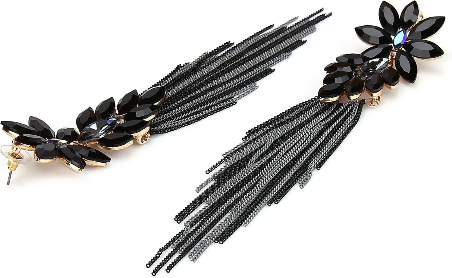 گوشواره زنانه YouBella Jewellery، گوشواره های دست ساز منگوله دار کریستالی برای دختران و زنان گوشواره زنانه YouBella Jewellery، گوشواره های دست ساز منگوله دار کریستالی برای دختران و زنان