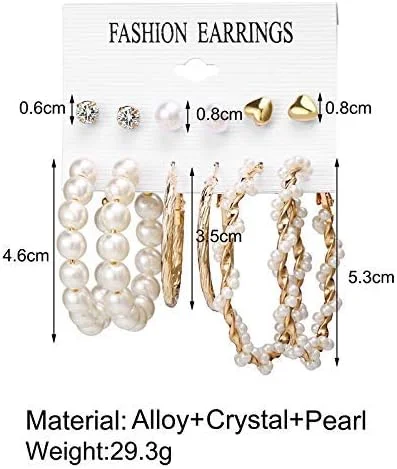 گوشواره های روکش طلای دخترانه/زنانه YouBella مدل های مختلف (استایل 3) - چند رنگ گوشواره های روکش طلای دخترانه/زنانه YouBella مدل های مختلف (استایل 3) - چند رنگ