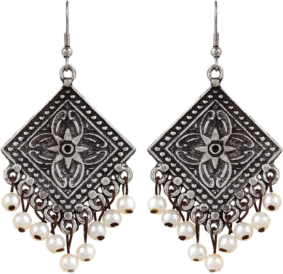 یوطلا، ست چهارتایی گوشواره های آویز چند رنگ طرح افغانی کشمیری با روکش طلایی و نقره ای اکسید شده، مناسب مهمانی و شیک برای دختران و زنان یوطلا، ست چهارتایی گوشواره های آویز چند رنگ طرح افغانی کشمیری با روکش طلایی و نقره ای اکسید شده، مناسب مهمانی و شیک برای دختران و زنان