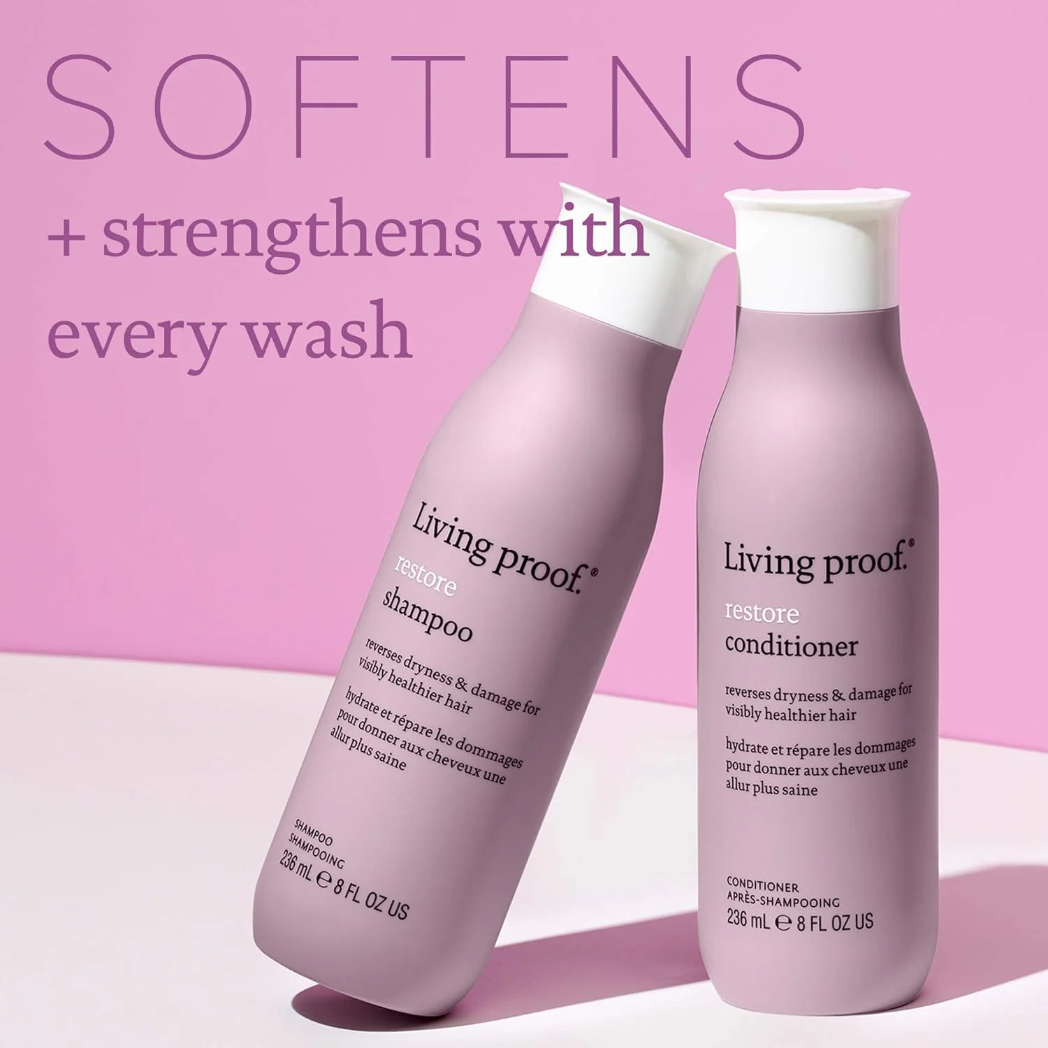 شامپو ترمیم کننده موهای خشک و آسیب دیده Living Proof - مناسب برای آقایان و بانوان - 236 میلی لیتر