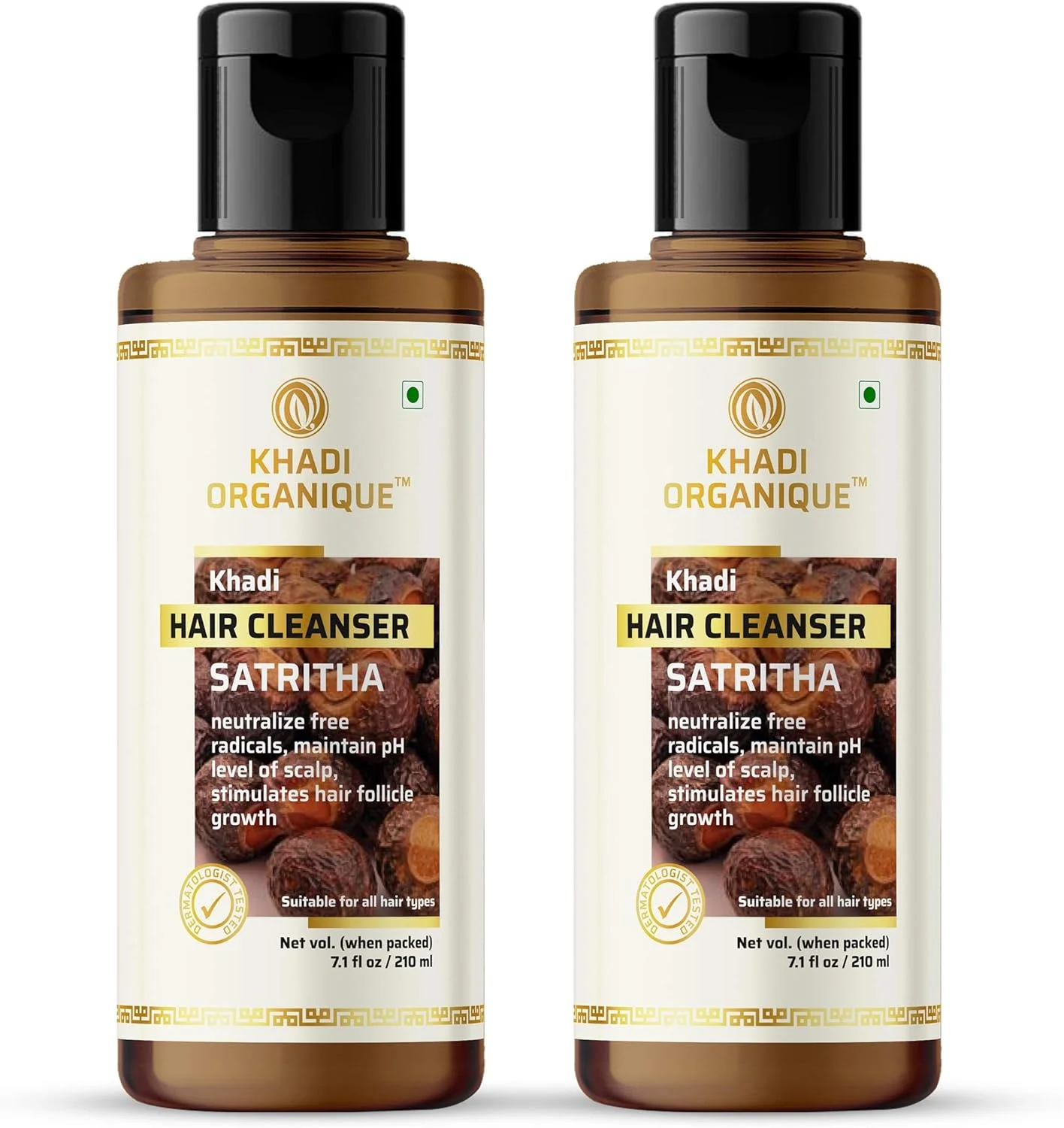شامپو/پاک کننده مو خادی ارگانیک ساتریتا، بسته 2 عددی شامپو/پاک کننده مو خادی ارگانیک ساتریتا، بسته 2 عددی