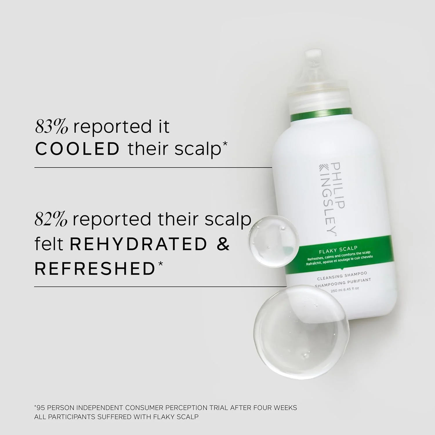 شامپو ضد شوره فیلیپ کینگزلی برای پوست سر چرب، خشک و پوسته پوسته، پاک کننده و مراقبت از پوست سر، محصولات موی تسکین دهنده و آرامش بخش، 250 میلی لیتر