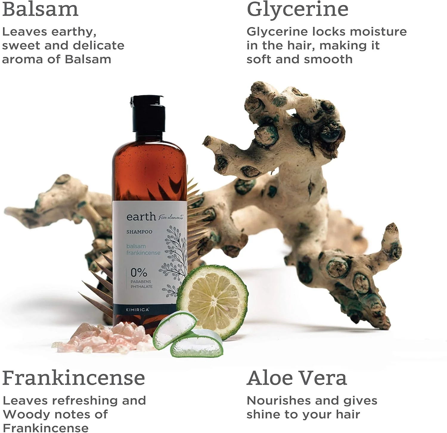 شامپو مو کیمیریکا Earth Balsam و کندر 290 میلی لیتر