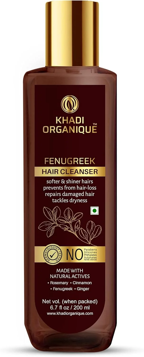 شامپو تقویت کننده مو شنبلیله خادی ارگانیک 200 میلی لیتر