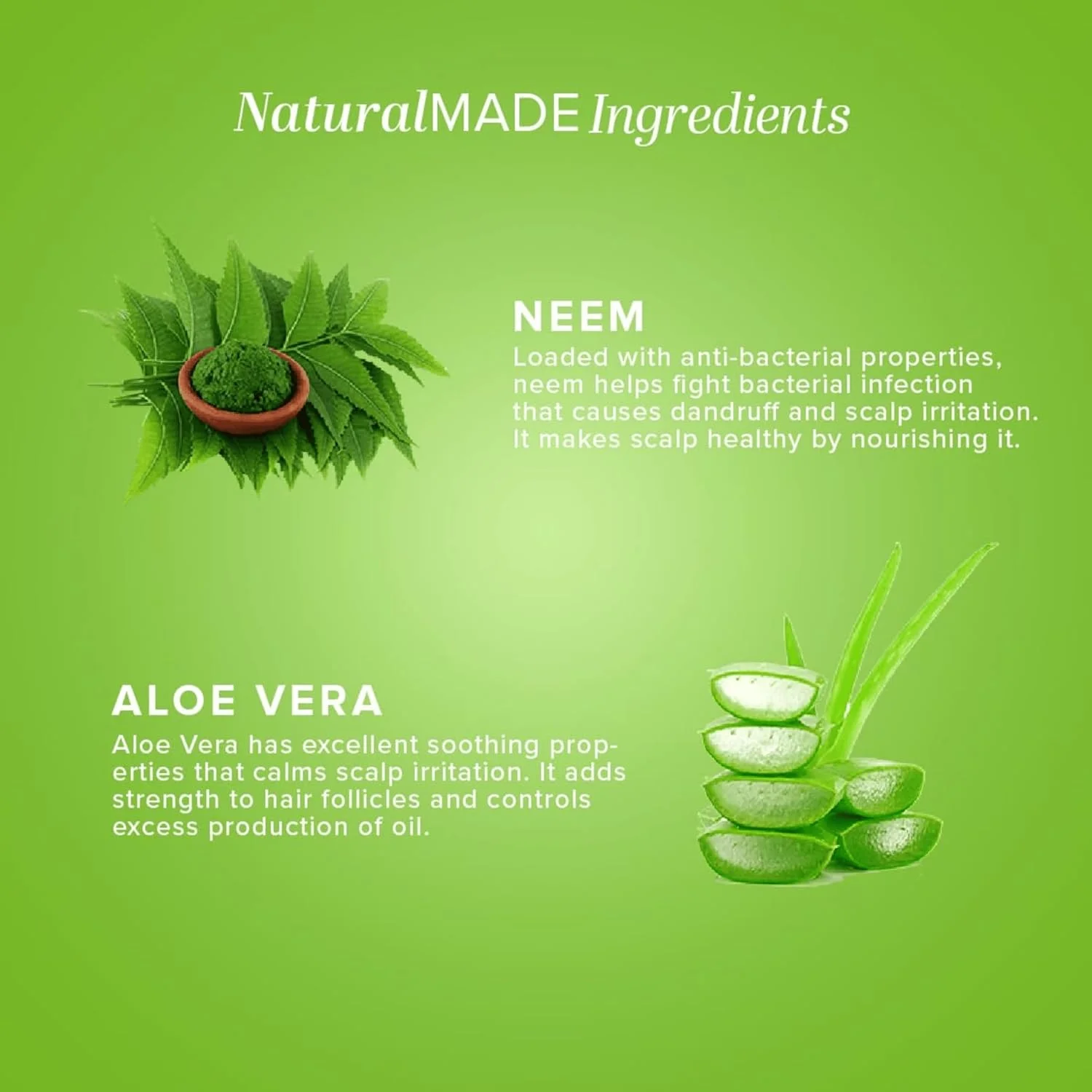 شامپو گیاهی طبیعی خادی، حاوی عصاره های آلوئه ورا و نيم، بدون SLS و پارابن، 210 میلی لیتر