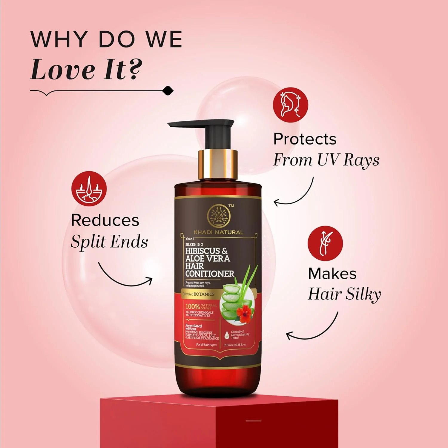 شوینده موی طبیعی خادی حاوی گل بامیه و آلوئه ورا