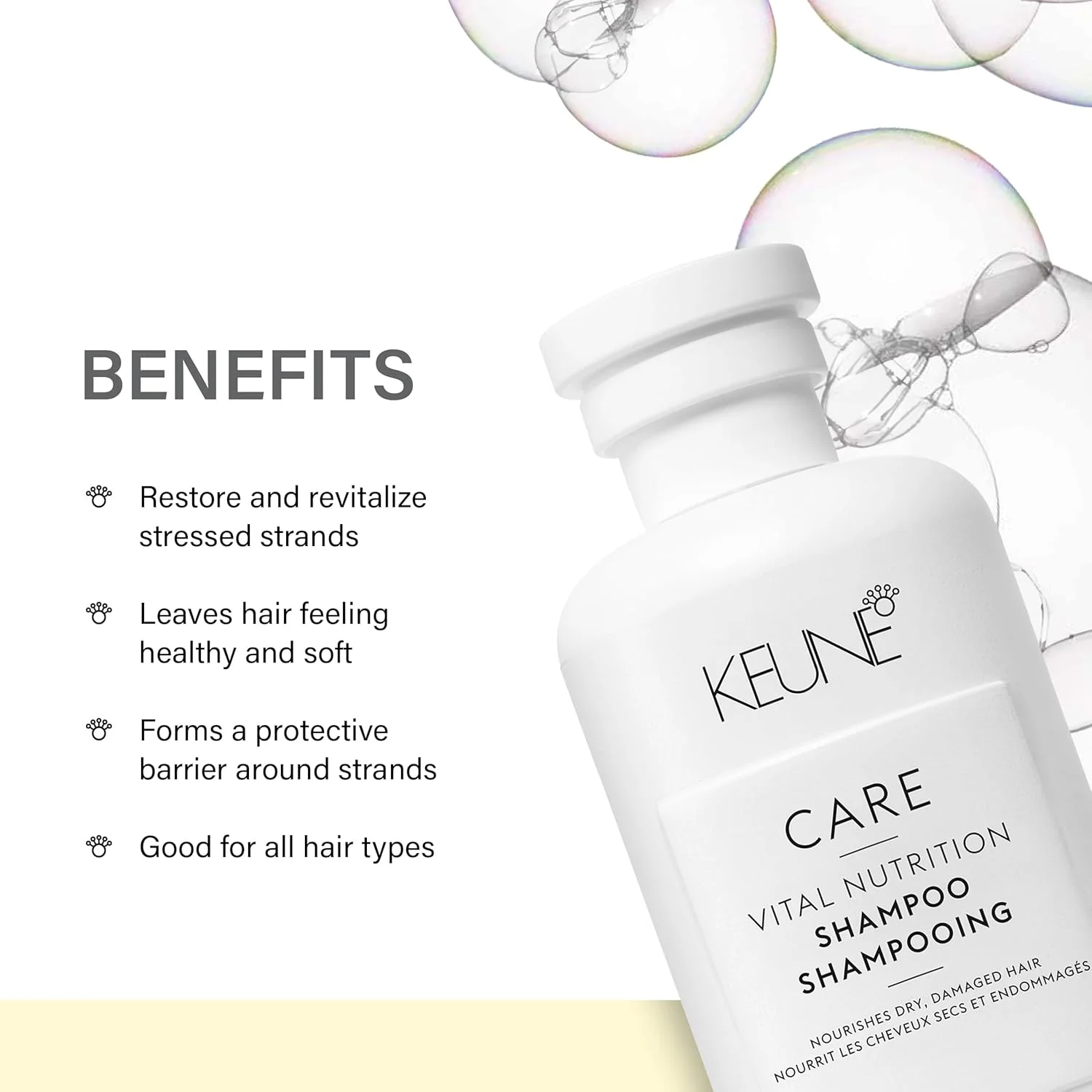 شامپو تغذیه حیاتی Keune Care، 300 میلی لیتر (تک بسته)