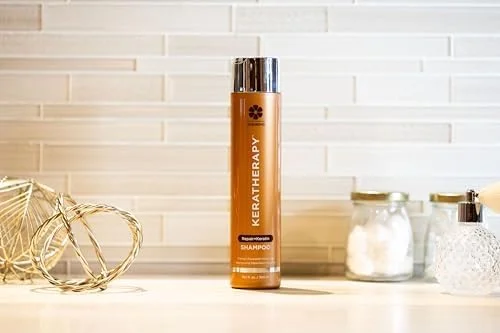 شامپو ترمیم کننده مو کراتین تراپی KeratinFIXX حاوی کراتین، 300 میلی لیتر - شامپو ترمیم کننده برای موهای خشک، آسیب دیده یا وز با عصاره خاویار، روغن آرگان و فناوری Kerabond برای ترمیم شکستگی مو