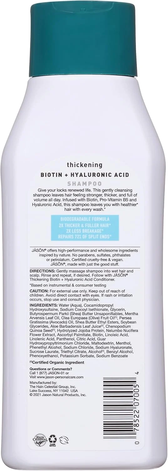 شامپو بیوتین طبیعی جیسون نچرال پروداکتز، 473 میلی لیتر شامپو بیوتین طبیعی جیسون نچرال پروداکتز، 473 میلی لیتر