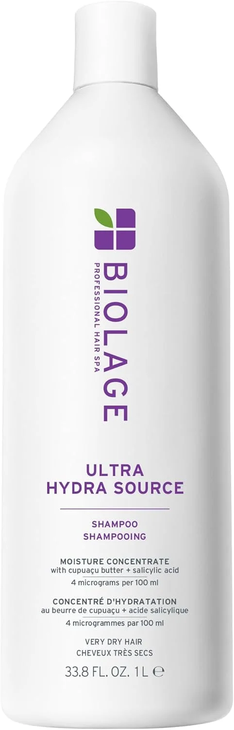 شامپو آبرسان قوی BIOLAGE Ultra Hydrasource | مرطوب کننده فوق العاده مو برای جلوگیری از شکستگی | مناسب موهای بسیار خشک | فاقد پارابن و سیلیکون | وگان