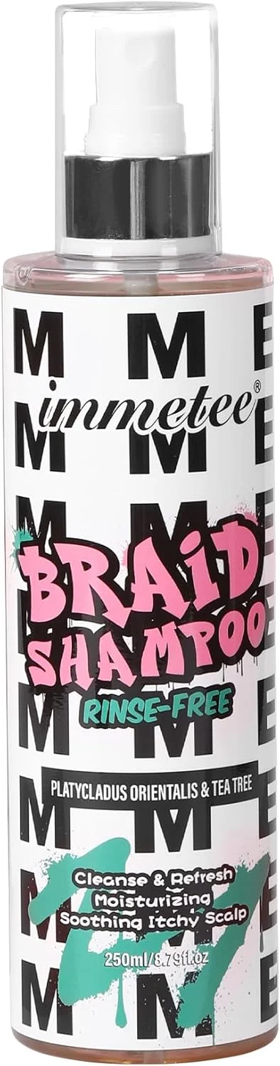 شامپو بدون نیاز به آبکشی ایمتی برای بافت و در dreadlock، حاوی آلوئه ورا، روغن زیتون و روغن درخت چای، اسپری شامپو مرطوب کننده برای بافت، از بین برنده بو و خارش 250ml/8.79oz