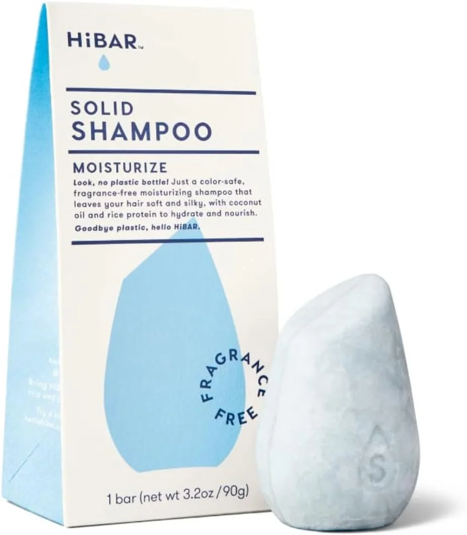 شامپو بار بدون عطر هایبار، شامپو بار بدون بو، شامپو خشک بدون عطر - محافظ رنگ مو، بسته بندی سازگار با محیط زیست، استفاده طولانی مدت