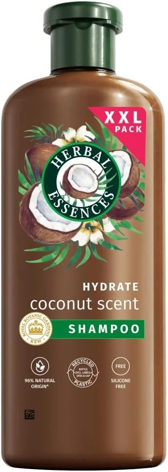 شامپو مرطوب کننده هربال اسنسز با رایحه نارگیل 680 میلی لیتر. مرطوب کننده قوی برای موهای خیلی خشک