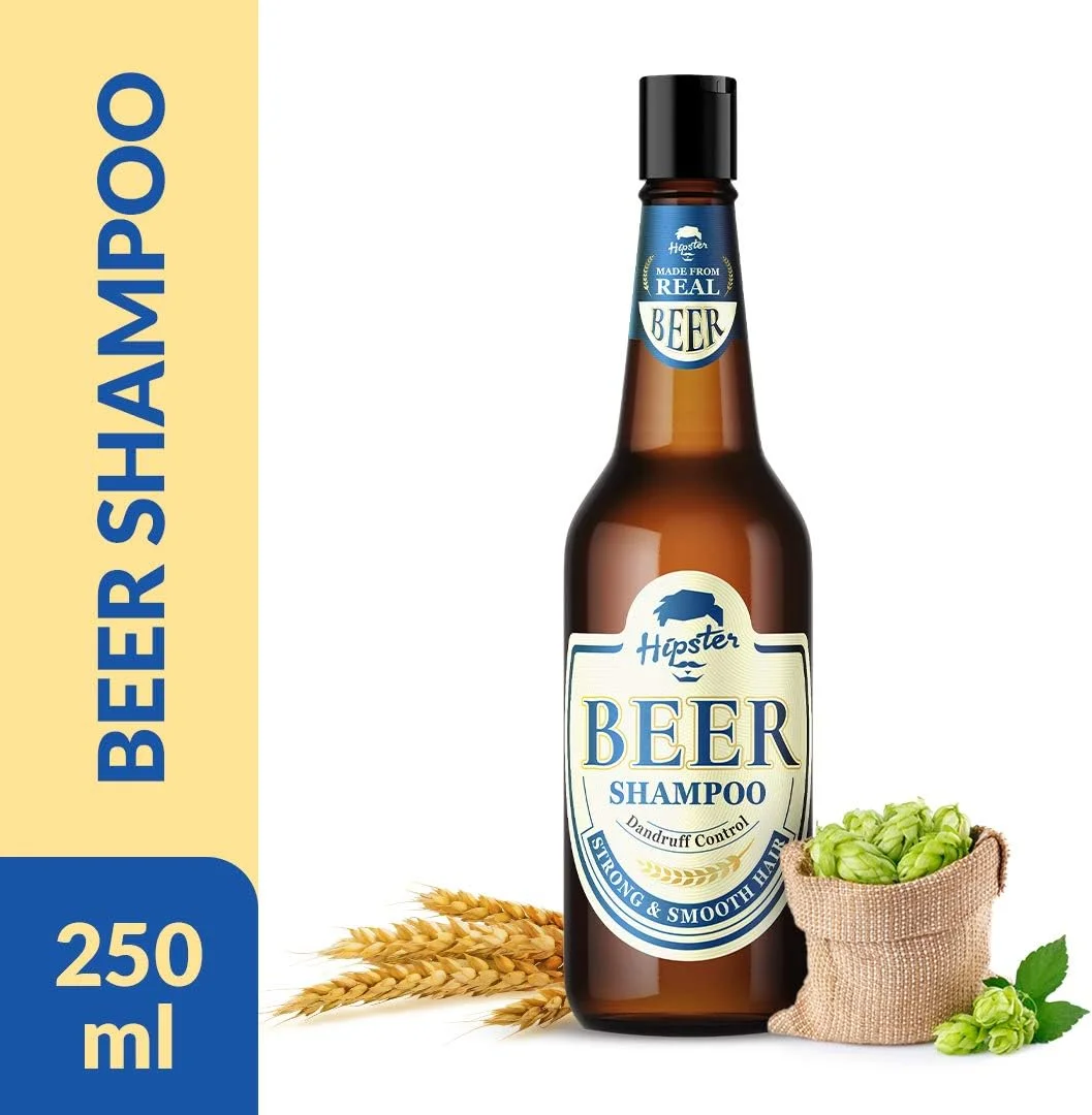 شامپو ضد شوره سر هیپستر بیر 250 میلی لیتر | برس ماساژور پوست سر مو | مخصوص آقایان | بدون الکل، بدون پارابن