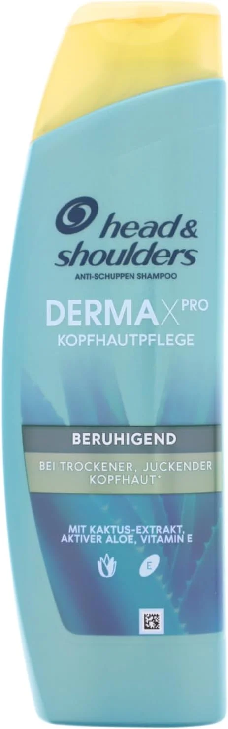 شامپو ضد شوره سر هد اند شولدرز DermaXPro مدل Soothing Care حجم 250 میلی لیتر حاوی عصاره آلوئه ورا و کمپلکس سرامید، کمک به تسکین پوست سر خشک و خارش دار و تقویت سد پوستی