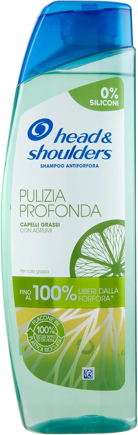 شامپو پاک کننده عمیق مو و ضد شوره سر هد اند شولدرز، مخصوص موهای چرب، رایحه مرکبات، فاقد سیلیکون، برای موهایی تا 100% بدون شوره، 250 میلی لیتر