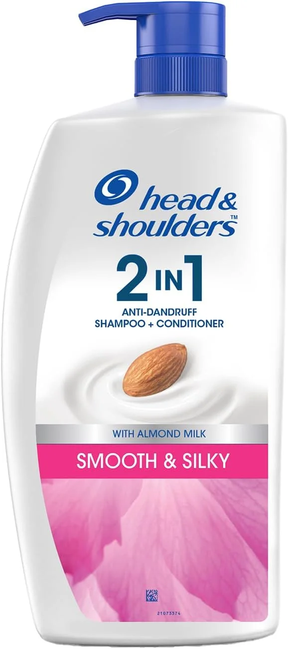 شامپو و نرم کننده ضد شوره سر و شانه، صاف و ابریشمی، 1 لیتر