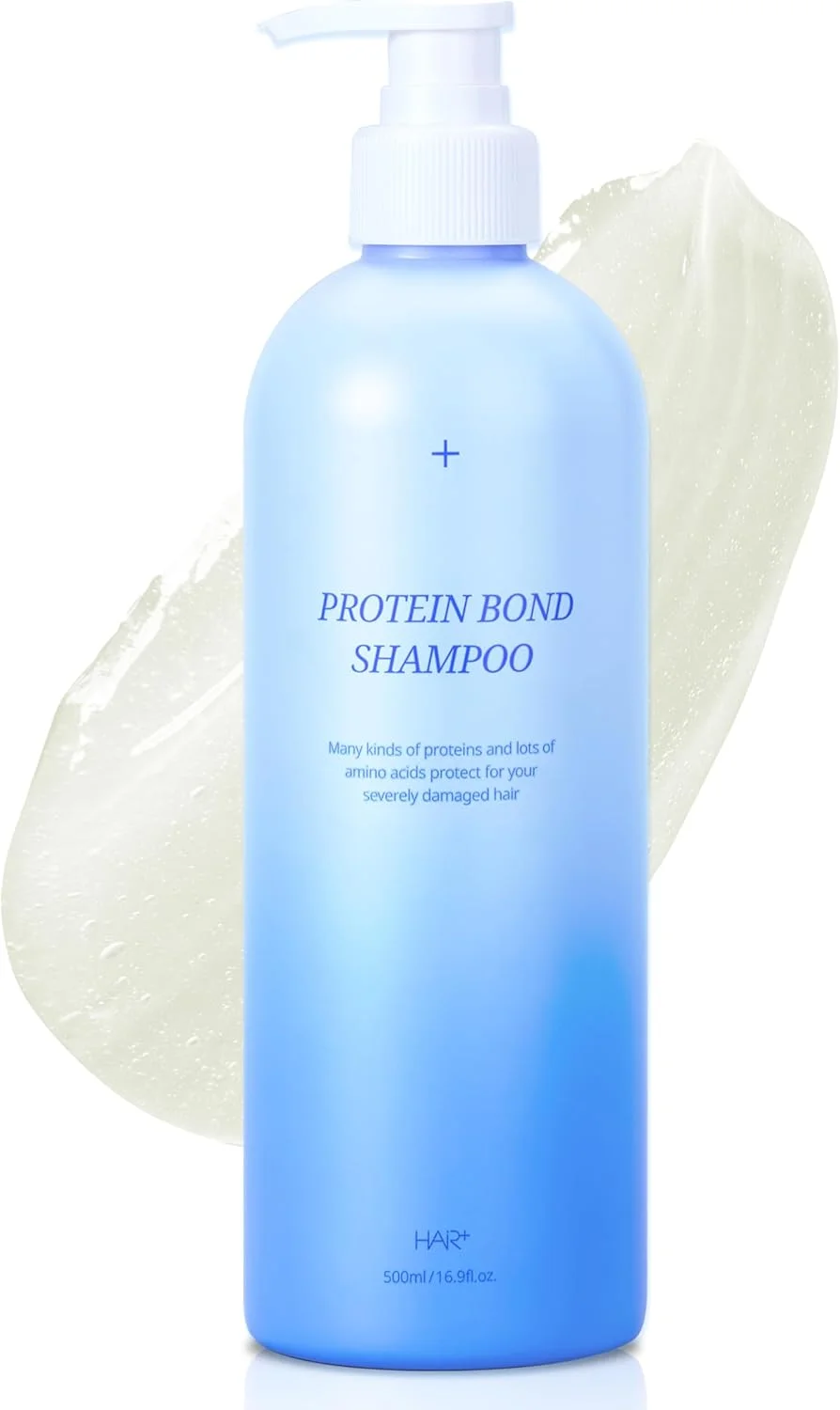 شامپو پروتئین مخملی HAIR PLUS | شامپو برای آقایان و بانوان | شامپو برای موهای خشک | شامپو مو برای پوست سر حساس | شامپو پوست سر خشک و محصولات مو برای موهای خشک و آسیب دیده (500 میلی لیتر، 16.9 اونس مایع)