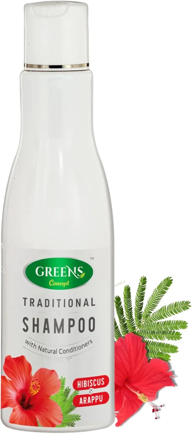 شامپو سنتی گل بامیه و آراپو گرینز کانسپت، تغذیه کننده پوست سر و درخشان کننده مو، 200 میلی لیتر
