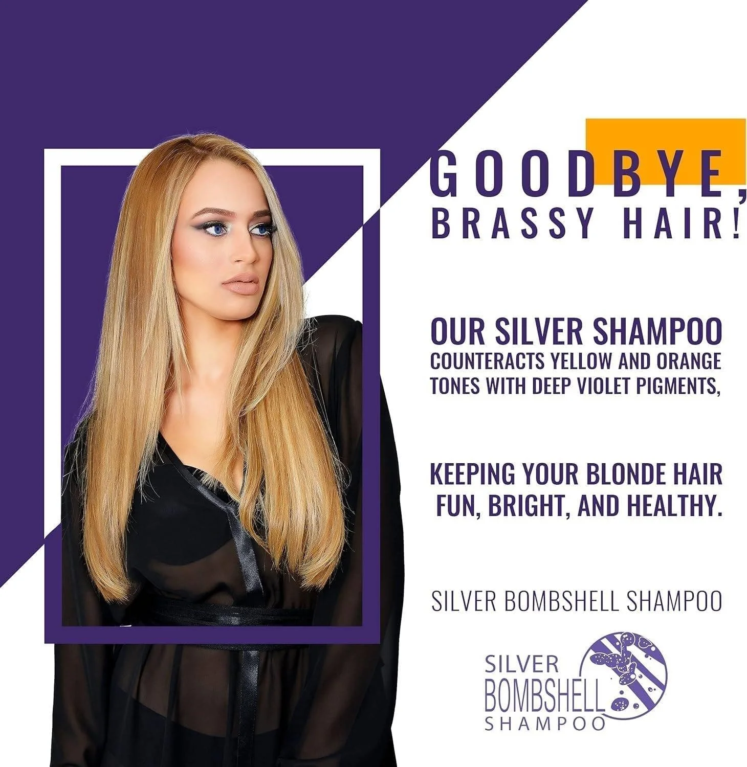 شامپو بنفش سیلور بامبشل جی کی هیر گلوبال کراتین 280 میلی لیتر - مناسب موهای بلوند، پلاتینیوم، خاکستری، نقره ای و سفید، مرطوب کننده موهای خشک و آسیب دیده، از بین برنده زردی و تناژ نارنجی