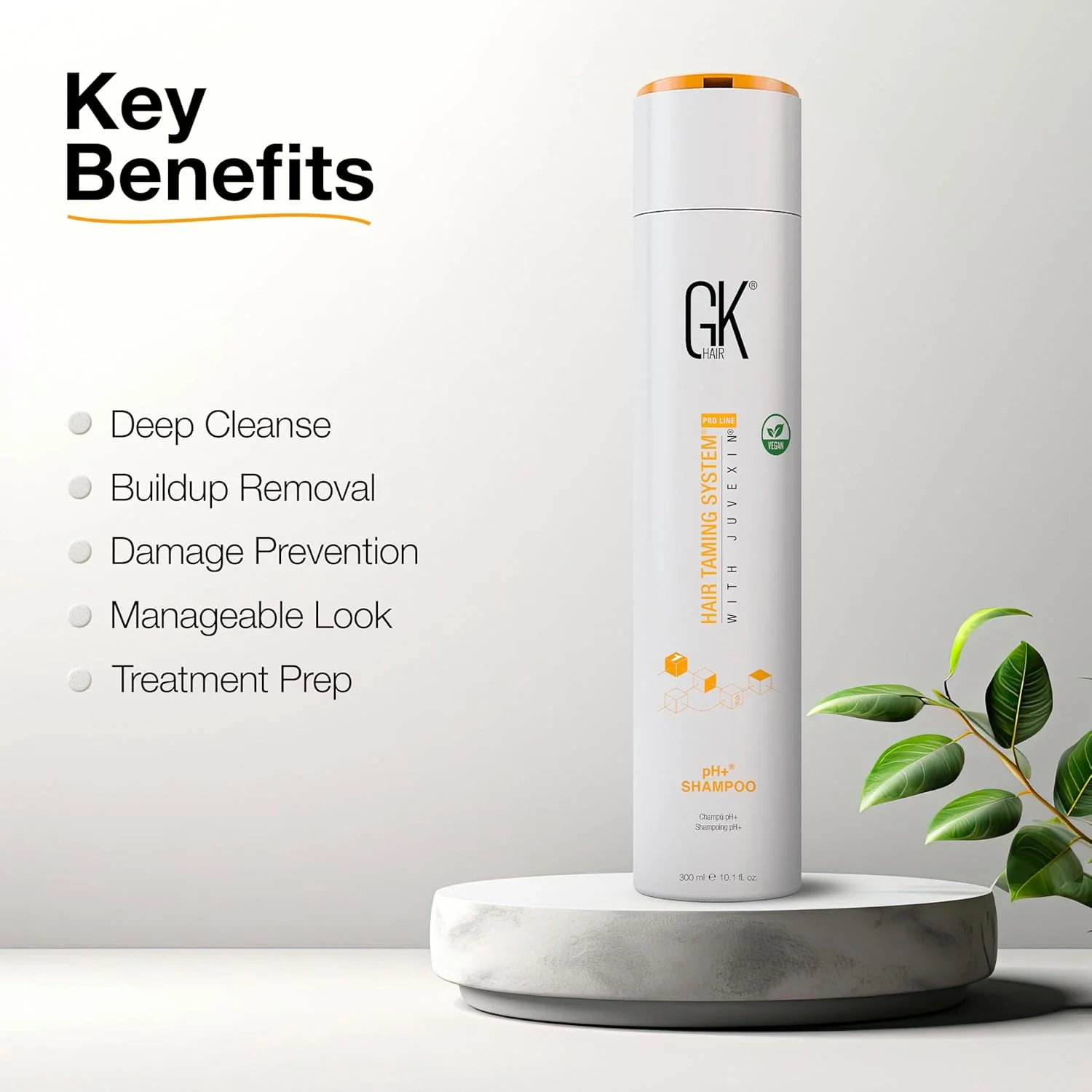 شامپو پاک کننده مو قبل از درمان GK HAIR Global Keratin pH+ (300 میلی لیتر) برای آماده سازی مو، پاکسازی عمیق و از بین بردن آلودگی ها - حاوی آلوئه ورا، ویتامین ها و روغن های طبیعی مناسب انواع مو، آقایان و بانوان شامپو پاک کننده مو قبل از درمان GK HAIR Global Keratin pH+ (300 میلی لیتر) برای آماده سازی مو، پاکسازی عمیق و از بین بردن آلودگی ها - حاوی آلوئه ورا، ویتامین ها و روغن های طبیعی مناسب انواع مو، آقایان و بانوان