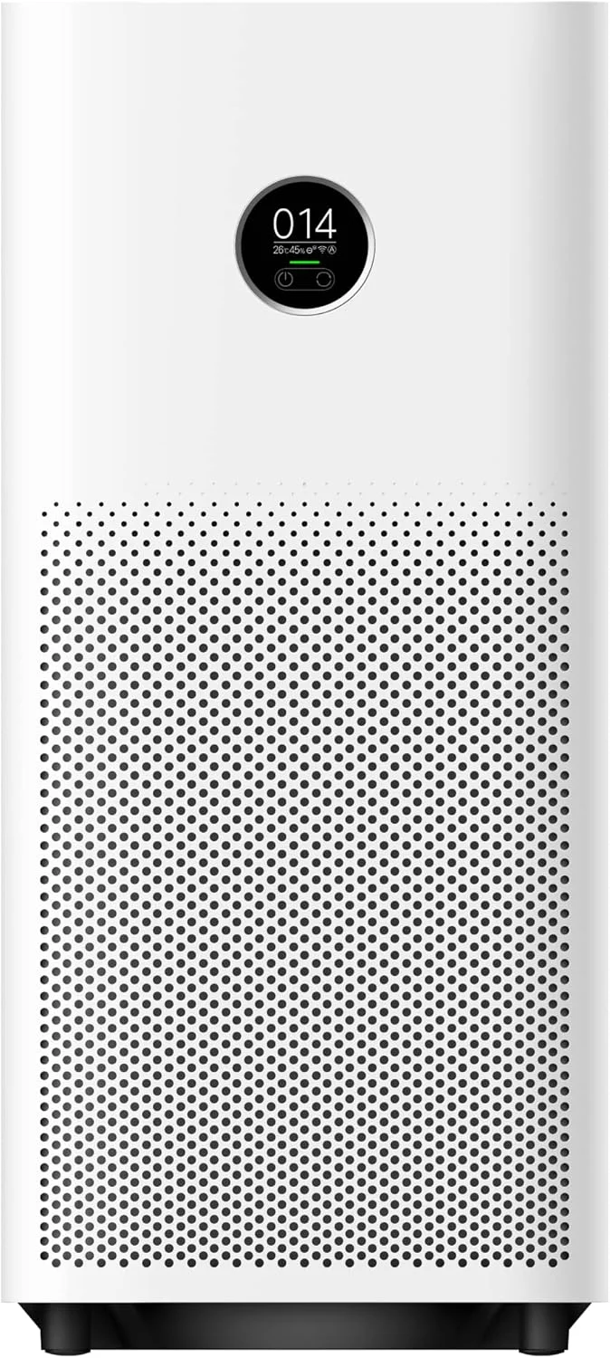 دستگاه تصفیه هوای هوشمند شیائومی مدل Air Purifier 4 DE (حذف تا 99.97% موی حیوانات خانگی، گرده، گرد و غبار، ویروس ها و ذرات معلق: PCADR 400 m³/h، FCADR 150 m³/h، مناسب برای 48 متر مربع، صفحه نمایش لمسی، کنترل از طریق اپلیکیشن و صدا) دستگاه تصفیه هوای هوشمند شیائومی مدل Air Purifier 4 DE (حذف تا 99.97% موی حیوانات خانگی، گرده، گرد و غبار، ویروس ها و ذرات معلق: PCADR 400 m³/h، FCADR 150 m³/h، مناسب برای 48 متر مربع، صفحه نمایش لمسی، کنترل از طریق اپلیکیشن و صدا)