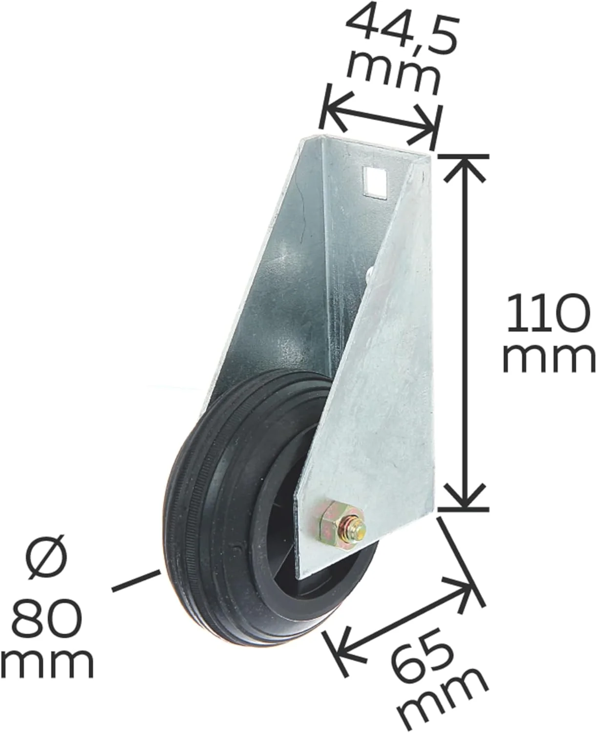 غلتک کرکره ای دروازه GAH-Alberts برای دروازه های سنگین، برای پیچ کردن، گالوانیزه گرم Ø80 میلی متر