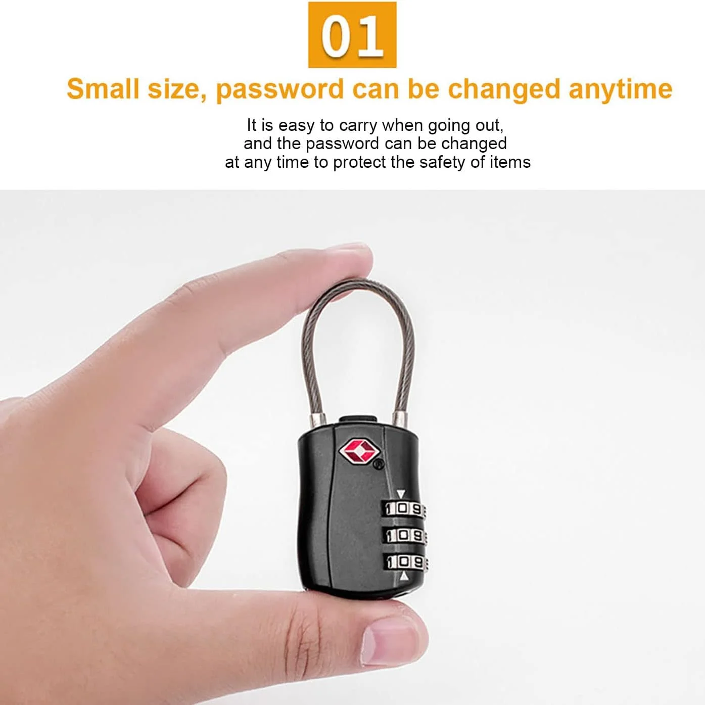 قفل TSA مدل ULHYC، قفل ترکیبی برای چمدان مسافرتی، قفل رمزدار ضد سرقت، قفل رمز عبور گمرکی