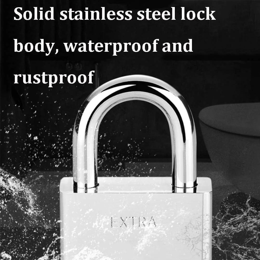 قفل آویز استیل ورسا مارتز | قفل ضد زنگ و مقاوم در برابر آب و هوا سری 304 دریایی با 2 کلید | بدنه پهن 70 میلی متری