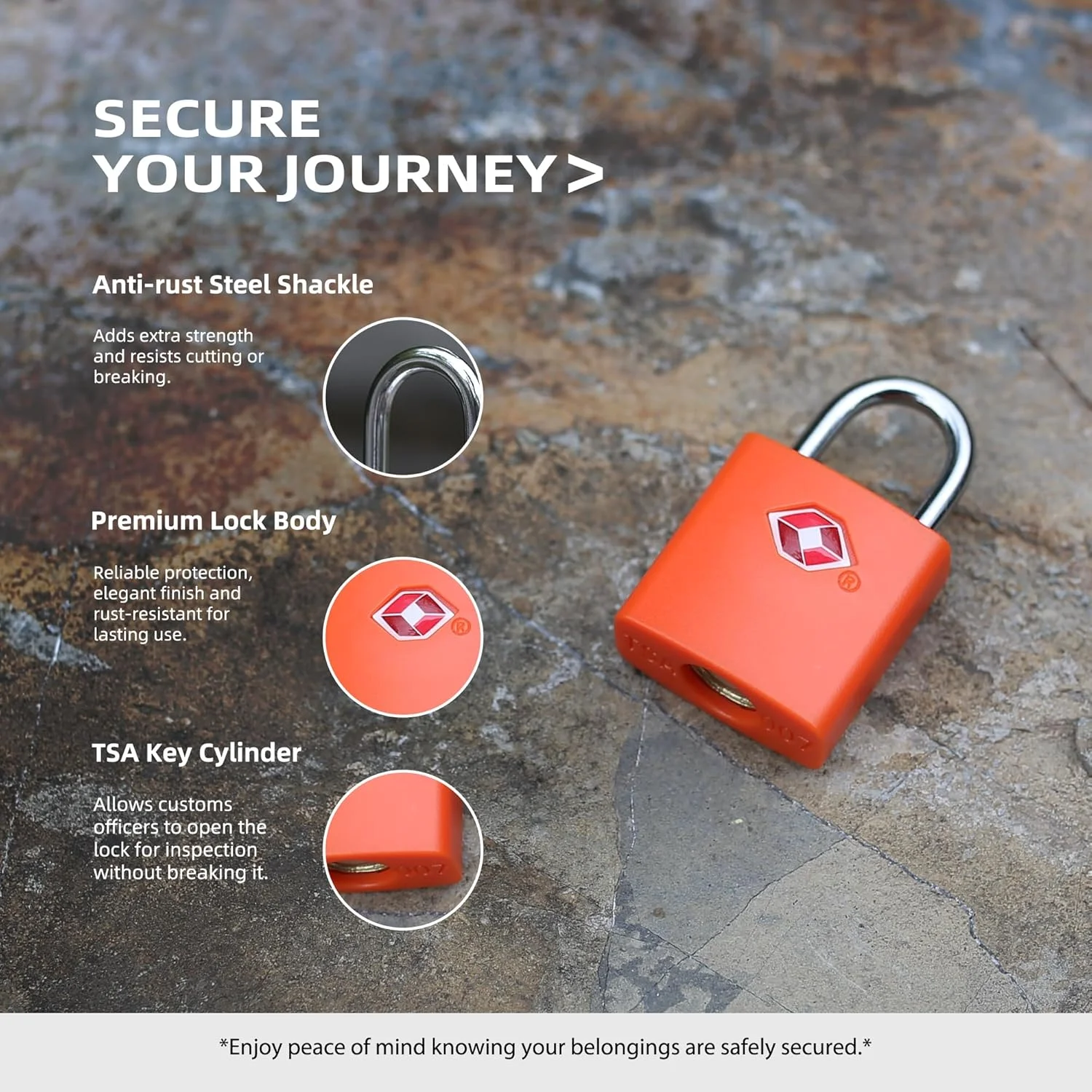 قفل چمدان امنیتی UP، ملزومات سفر مورد تایید TSA، قفل کوچک با کلید، قفل های TSA برای چمدان، قفل های کلیدی برای سفر ایمن چمدان، کوله پشتی، زیپ کیف، کمد، جعبه اسلحه، جعبه ابزار، چادر