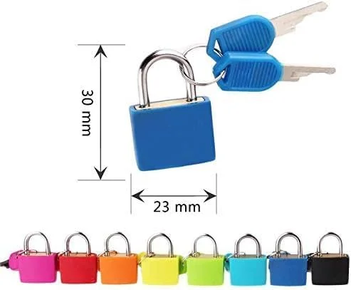 قفل آویز VersaMarts - بسته 12 عددی قفل های رنگارنگ برای کمد، کوله پشتی، چمدان، جعبه ابزار و موارد دیگر