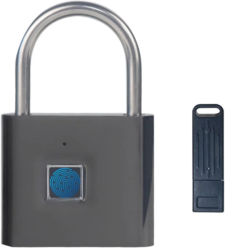 قفل اثر انگشتی TenixLox با کلید اضطراری، قفل هوشمند ضد آب IP66، قفل بیومتریک با امنیت بالا برای کمد باشگاه، کمد انبار، واحدهای ذخیره سازی، چمدان ها