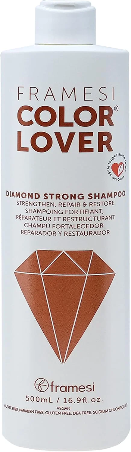 شامپو تقویت کننده موهای رنگ شده فرامسی کالر لاور دایموند، 500 میلی لیتر