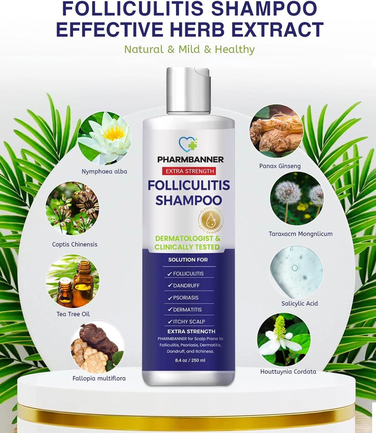 شامپو فولیکولیت و درماتیت سبورئیک 2 عددی، شامپو ضد شوره/ضد قارچ، درمان پسوریازیس پوست سر، تسکین خارش و خشکی پوست سر