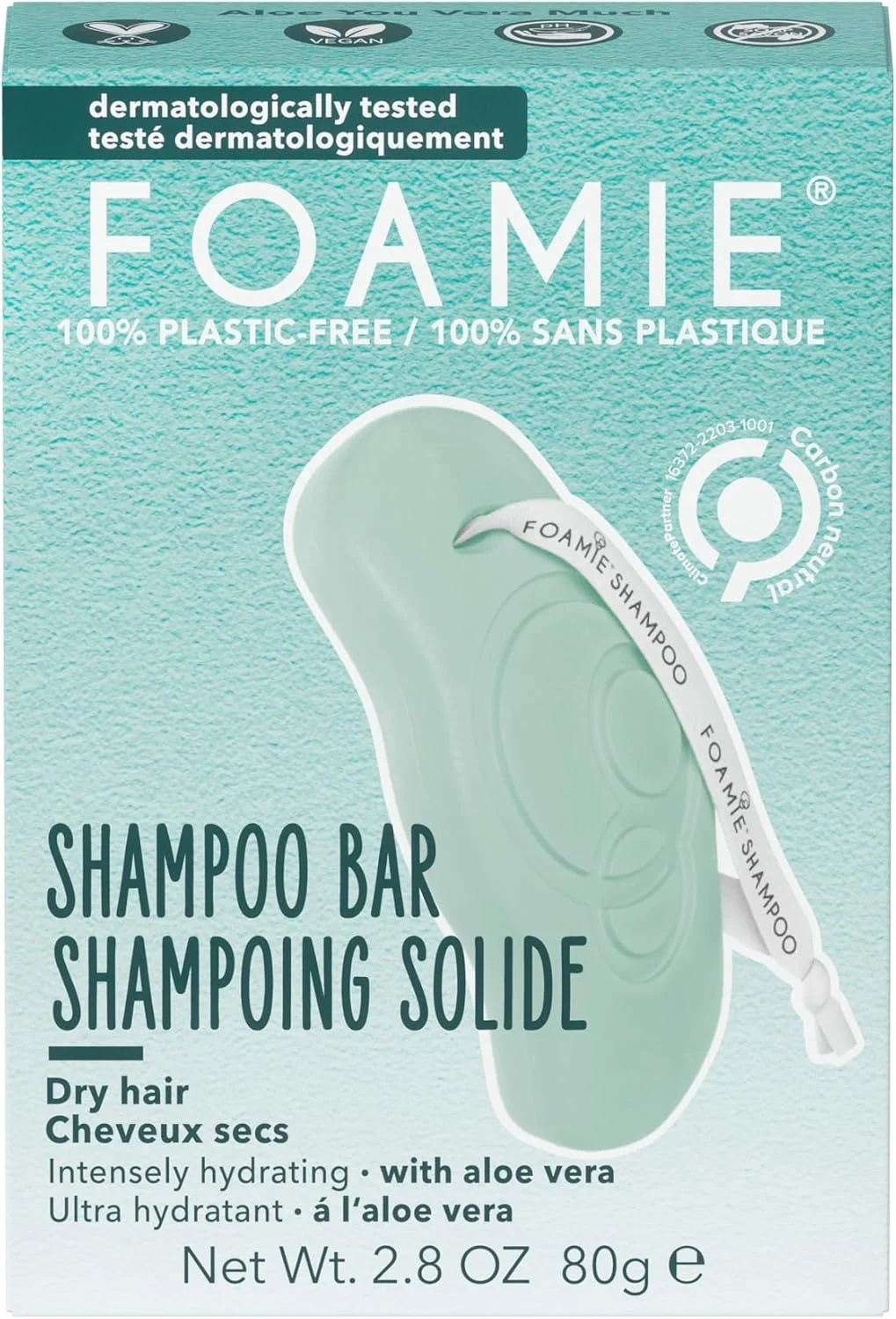 شامپو جامد فومی برای موهای خشک با آلوئه ورا و روغن بادام که به طور عمیق موهای خشک را آبرسانی می کند و 100% وگان و بدون پلاستیک، 80 گرم شامپو جامد فومی برای موهای خشک با آلوئه ورا و روغن بادام که به طور عمیق موهای خشک را آبرسانی می کند و 100% وگان و بدون پلاستیک، 80 گرم