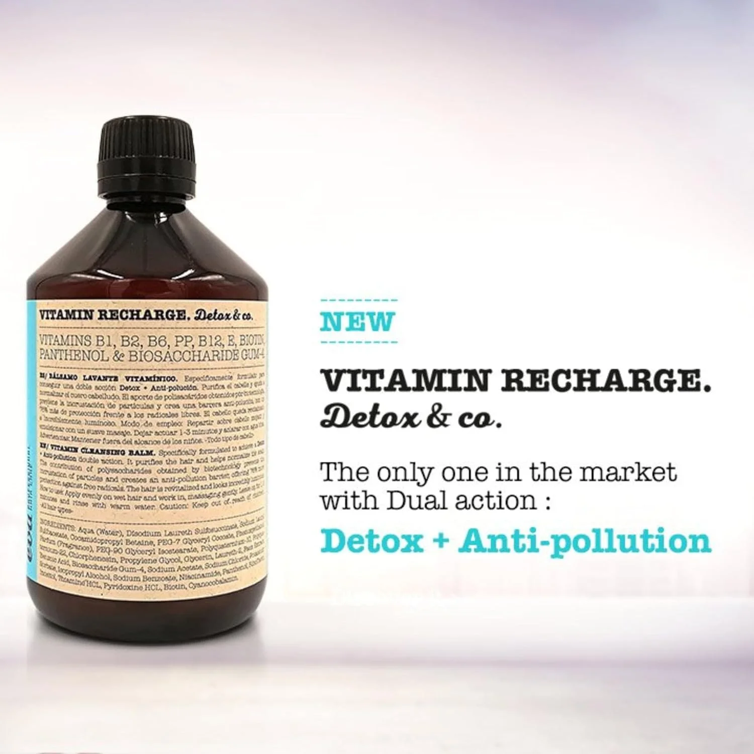 شامپو بالم پاک کننده موهای خشک اوا پروفشنال ویتامین ریچارج دتوکس اند کو.، 500 میلی لیتر شامپو بالم پاک کننده موهای خشک اوا پروفشنال ویتامین ریچارج دتوکس اند کو.، 500 میلی لیتر