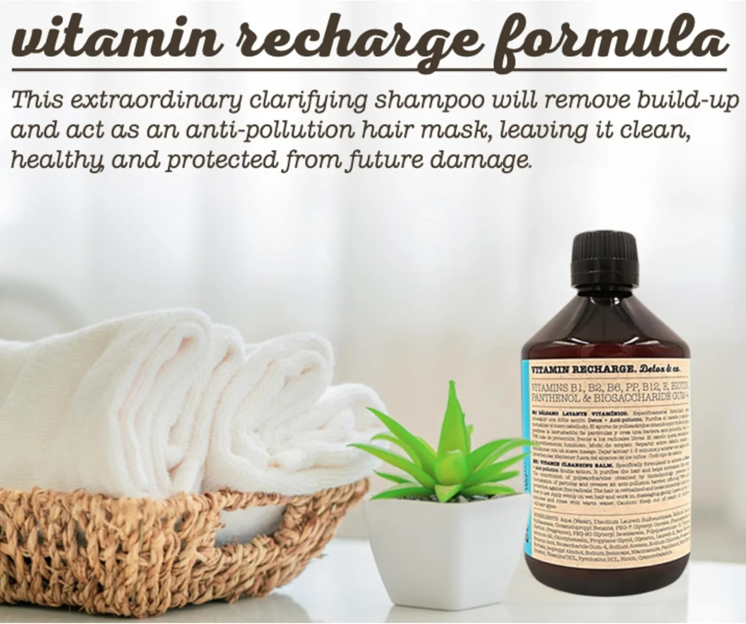 شامپو بالم پاک کننده موهای خشک اوا پروفشنال ویتامین ریچارج دتوکس اند کو.، 500 میلی لیتر شامپو بالم پاک کننده موهای خشک اوا پروفشنال ویتامین ریچارج دتوکس اند کو.، 500 میلی لیتر