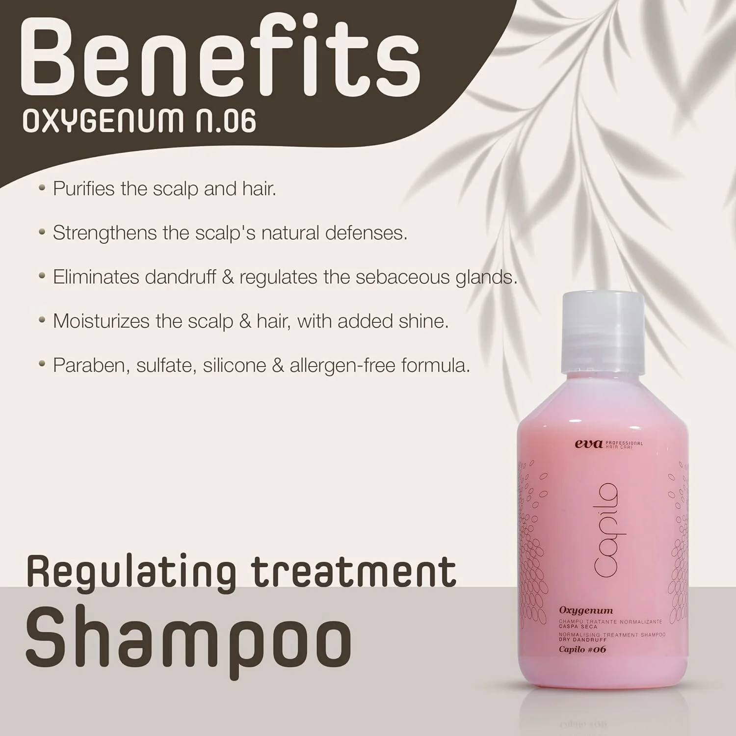 شامپو درمان کننده و نرمال کننده مو اوا پروفشنال هیر کر مدل Capilo #06 Oxygenum مناسب شوره خشک، پاک کننده و مرطوب کننده پوست سر و افزایش درخشندگی مو برای آقایان و بانوان، 300 میلی لیتر شامپو درمان کننده و نرمال کننده مو اوا پروفشنال هیر کر مدل Capilo #06 Oxygenum مناسب شوره خشک، پاک کننده و مرطوب کننده پوست سر و افزایش درخشندگی مو برای آقایان و بانوان، 300 میلی لیتر