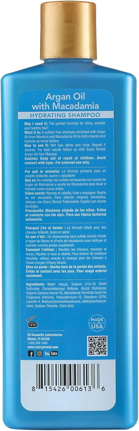 شامپو آبرسان مو اوری استرند حاوی روغن آرگان و ماکادمیا - 399 میلی لیتر