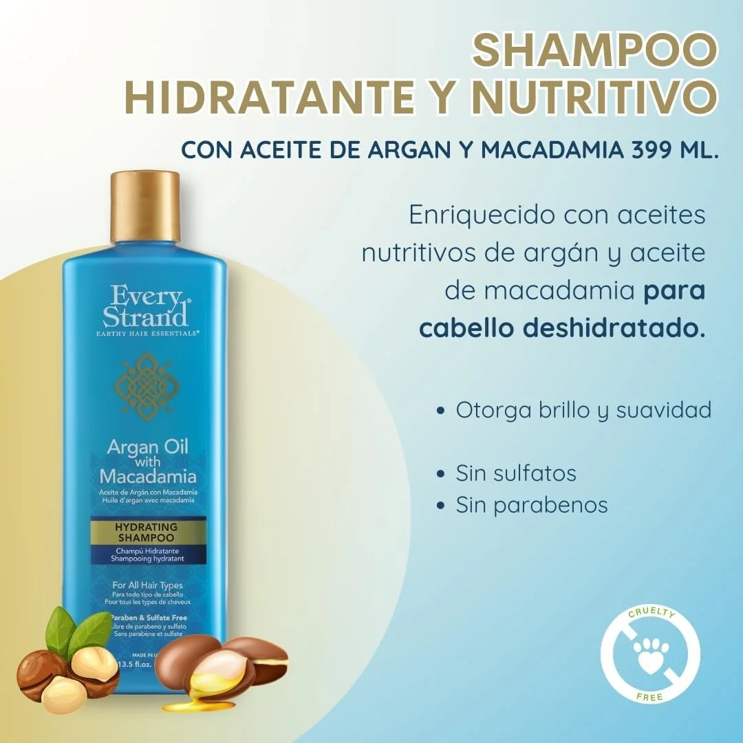 شامپو آبرسان مو اوری استرند حاوی روغن آرگان و ماکادمیا - 399 میلی لیتر