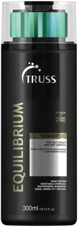 شامپو تعادل بخش تروس | شامپو روزانه برای پوست سر چرب و موهای خشک | تعادل چربی، آبرسانی مو، افزایش درخشندگی و نرمی | ایده آل برای موهای آسیب دیده، رنگ شده و انواع مو | 300 میلی لیتر