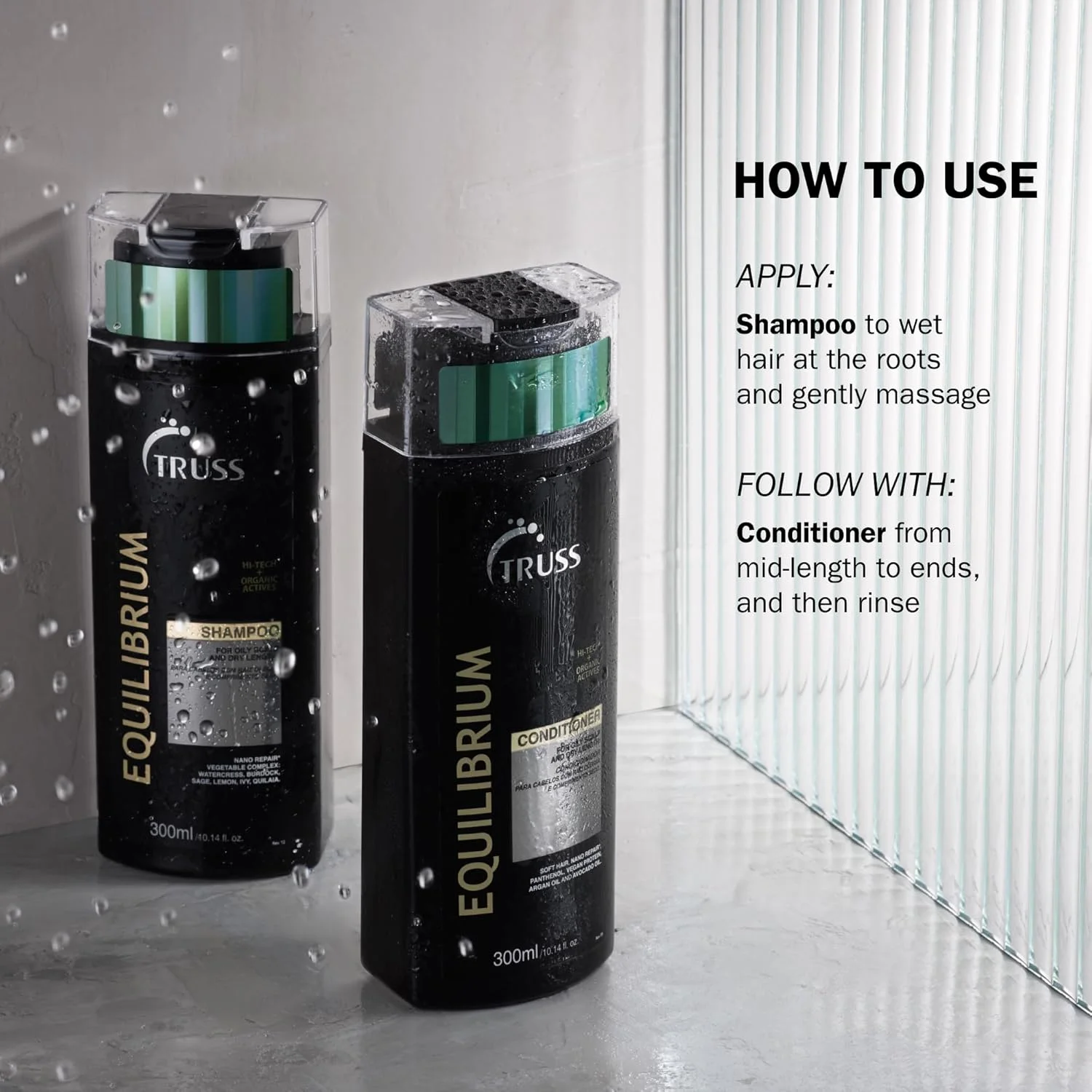 شامپو تعادل بخش تروس | شامپو روزانه برای پوست سر چرب و موهای خشک | تعادل چربی، آبرسانی مو، افزایش درخشندگی و نرمی | ایده آل برای موهای آسیب دیده، رنگ شده و انواع مو | 300 میلی لیتر شامپو تعادل بخش تروس | شامپو روزانه برای پوست سر چرب و موهای خشک | تعادل چربی، آبرسانی مو، افزایش درخشندگی و نرمی | ایده آل برای موهای آسیب دیده، رنگ شده و انواع مو | 300 میلی لیتر