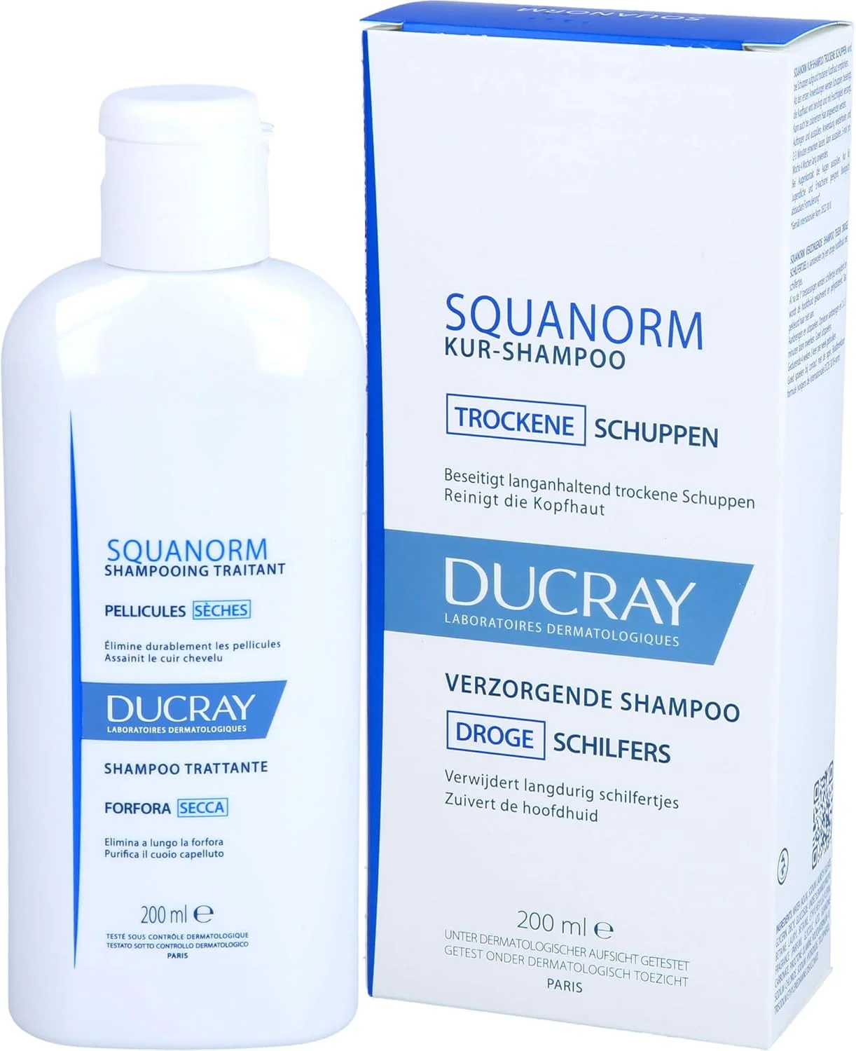 شامپو ضد شوره خشک Ducray Squanorm - 200 میلی لیتر