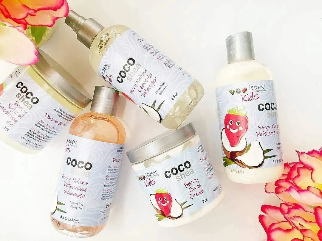 شامپو باز کننده گره مو کودک ادن بادی ورکس، حاوی نارگیل، شی باتر و عصاره توت، 236 میلی لیتر شامپو باز کننده گره مو کودک ادن بادی ورکس، حاوی نارگیل، شی باتر و عصاره توت، 236 میلی لیتر