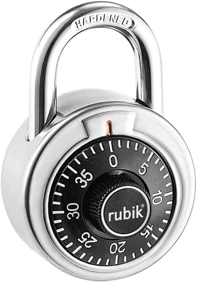 قفل رمزی 3 شماره ای Rubik، قفل امنیتی فولاد آلیاژی برای درب، کابینت، جعبه ابزار (1 عدد) قفل رمزی 3 شماره ای Rubik، قفل امنیتی فولاد آلیاژی برای درب، کابینت، جعبه ابزار (1 عدد)
