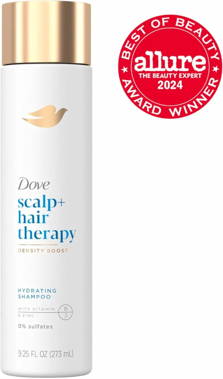 شامپو آبرسان و افزایش دهنده تراکم مو داو، درمان پوست سر + مو برای پاکسازی ملایم، حاوی ویتامین B3، زینک و 0% سولفات، 273 میلی لیتر شامپو آبرسان و افزایش دهنده تراکم مو داو، درمان پوست سر + مو برای پاکسازی ملایم، حاوی ویتامین B3، زینک و 0% سولفات، 273 میلی لیتر