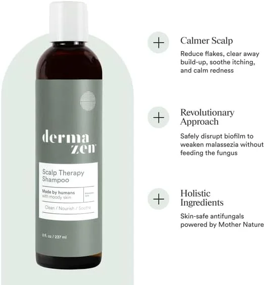 شامپو درمانی پاک کننده پوست سر درمازن برای درماتیت سبورئیک، کاهش پوسته ها، تسکین خارش و بهبود سلامت پوست سر