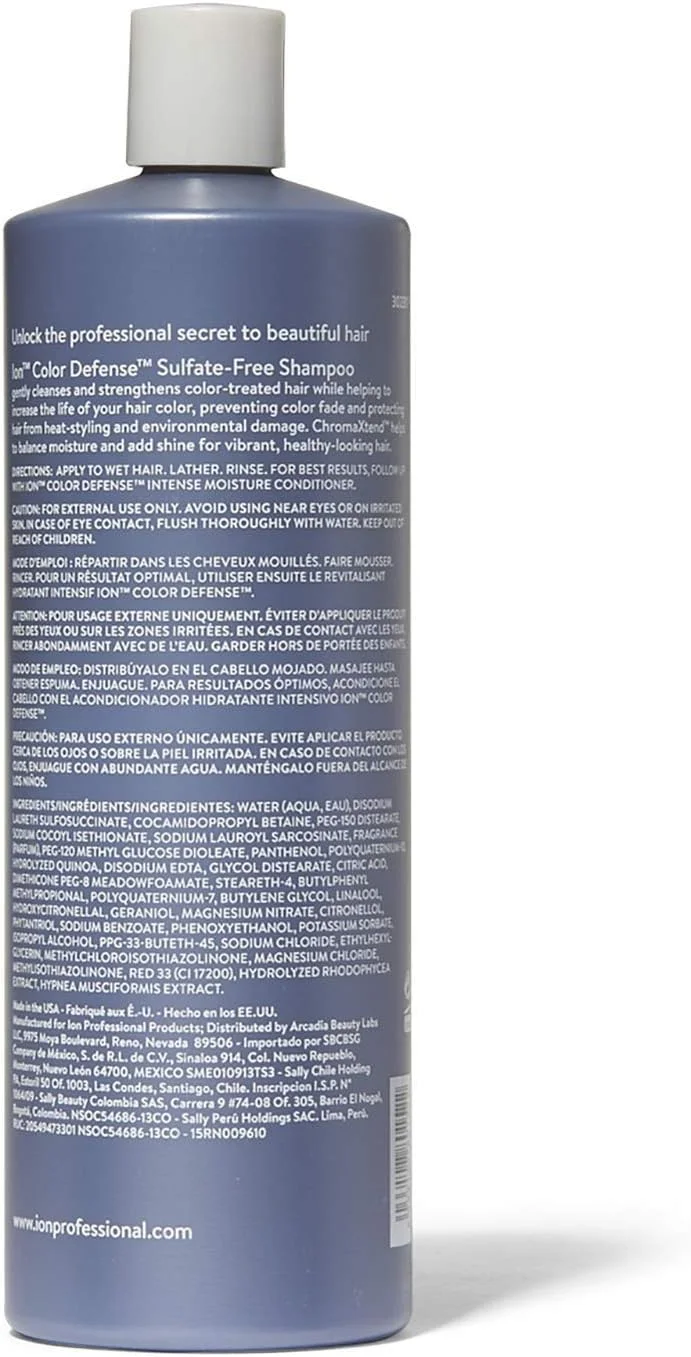 شامپو بدون سولفات محافظ رنگ مو آیون، محافظت از موهای رنگ شده
