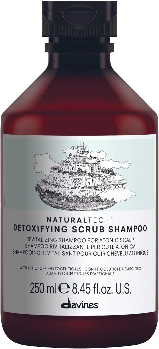 شامپو اسکراب سم زدای Naturaltech Davines، پاک کننده عمیق و ملایم مو و پوست سر، 250 میلی لیتر